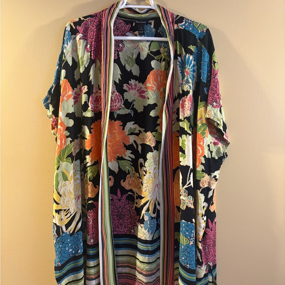 Floral Kimono Cardigan- Swim Cover